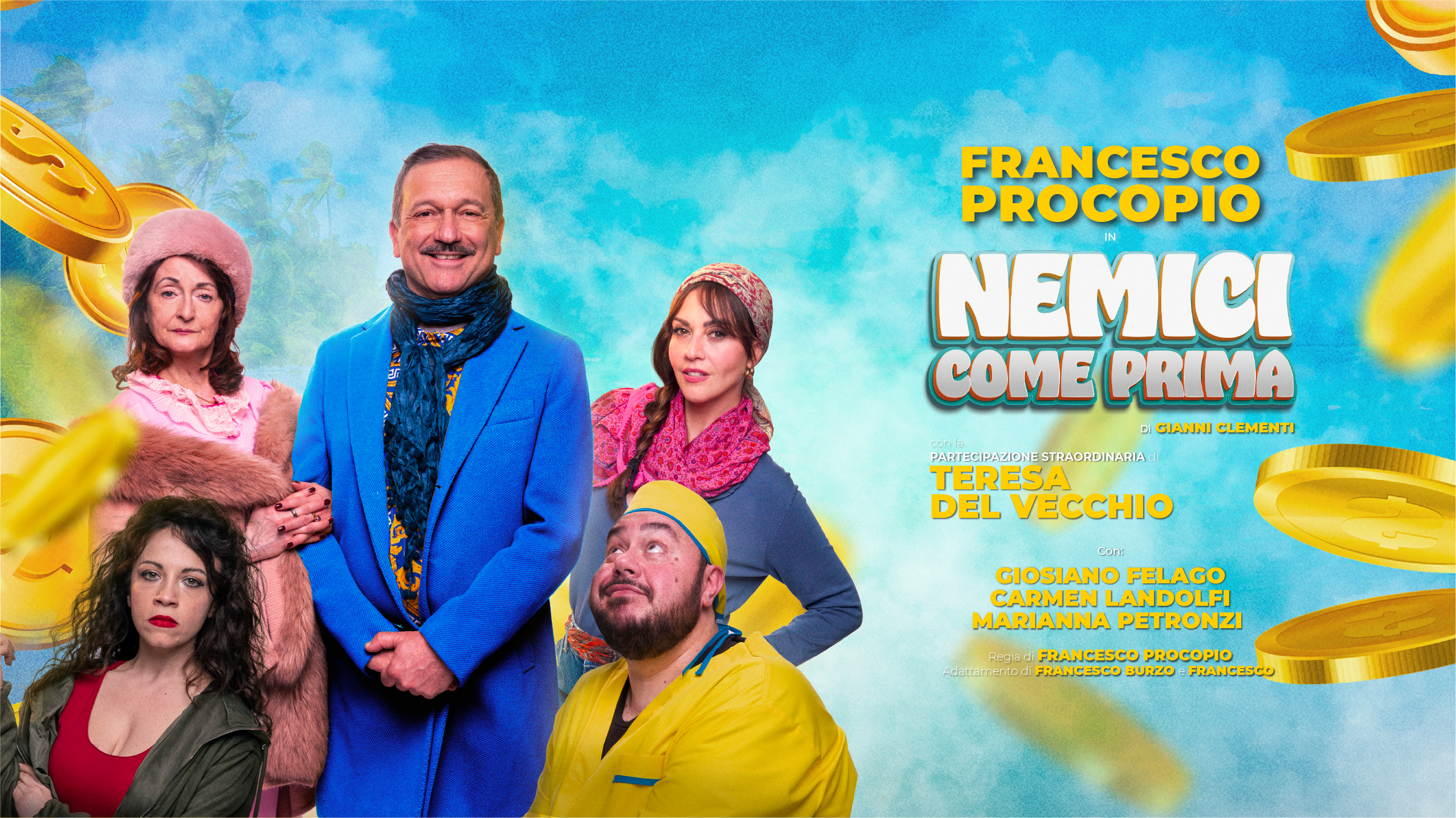 Nemici Come Prima - Spettacolo teatrale con Francesco Procopio e la partecipazione straordinaria di Teresa del Vecchio