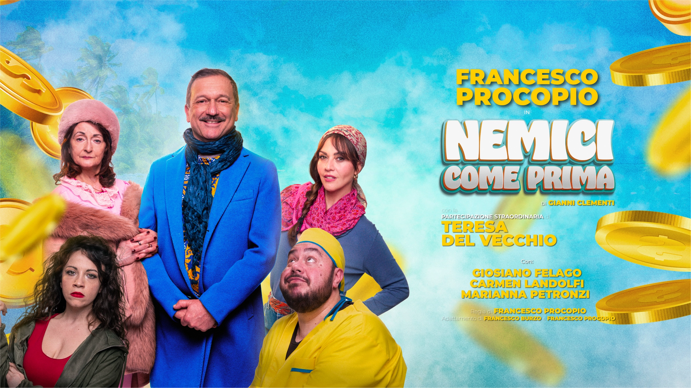 Nemici Come Prima - Spettacolo teatrale con Francesco Procopio e la partecipazione straordinaria di Teresa del Vecchio