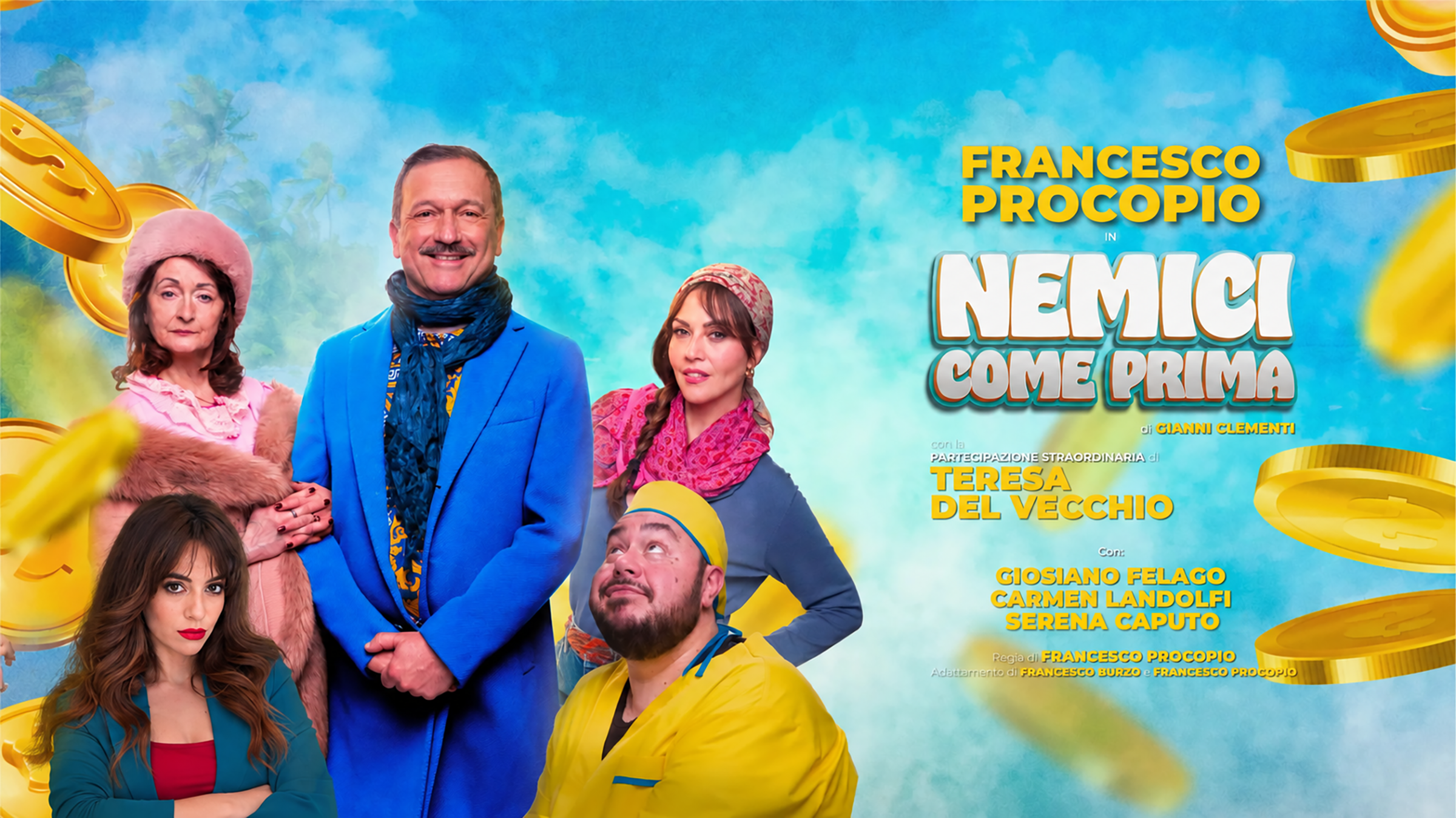 Nemici Come Prima - Spettacolo teatrale con Francesco Procopio e la partecipazione straordinaria di Teresa del Vecchio