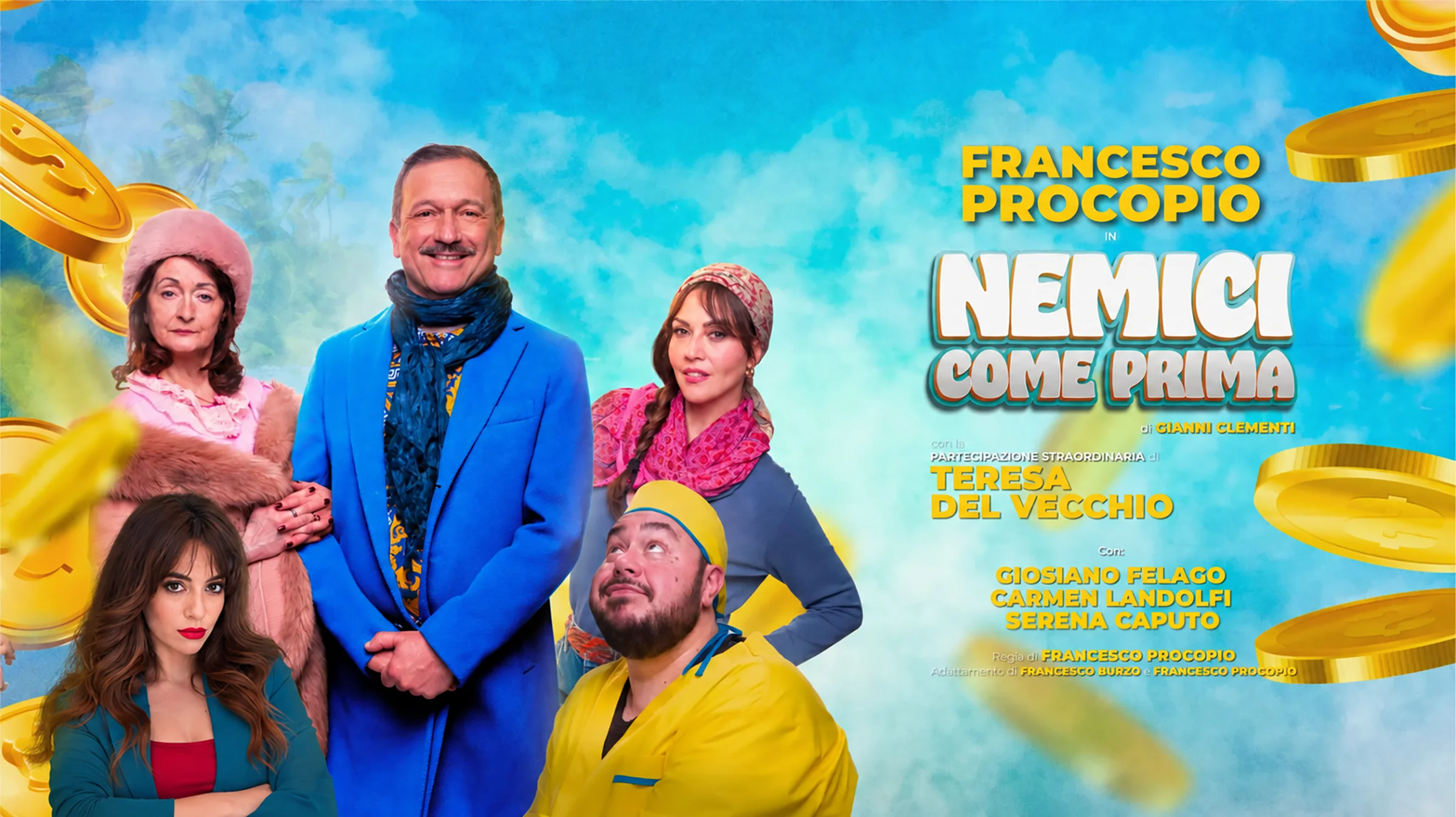Nemici Come Prima - Spettacolo teatrale con Francesco Procopio e la partecipazione straordinaria di Teresa del Vecchio