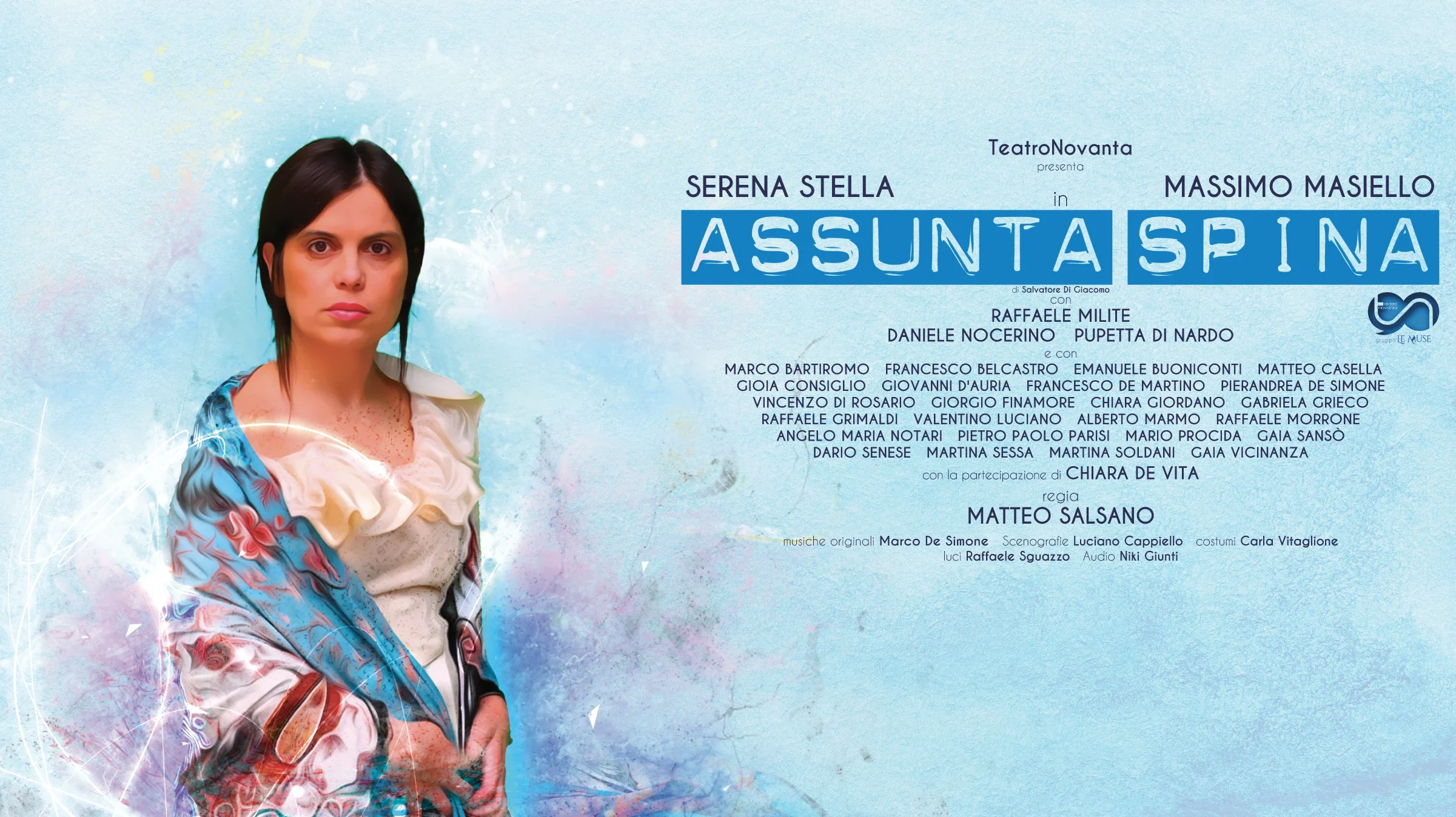 Assunta Spina teatro delle arti di salerno con serena stella e massimo masiello