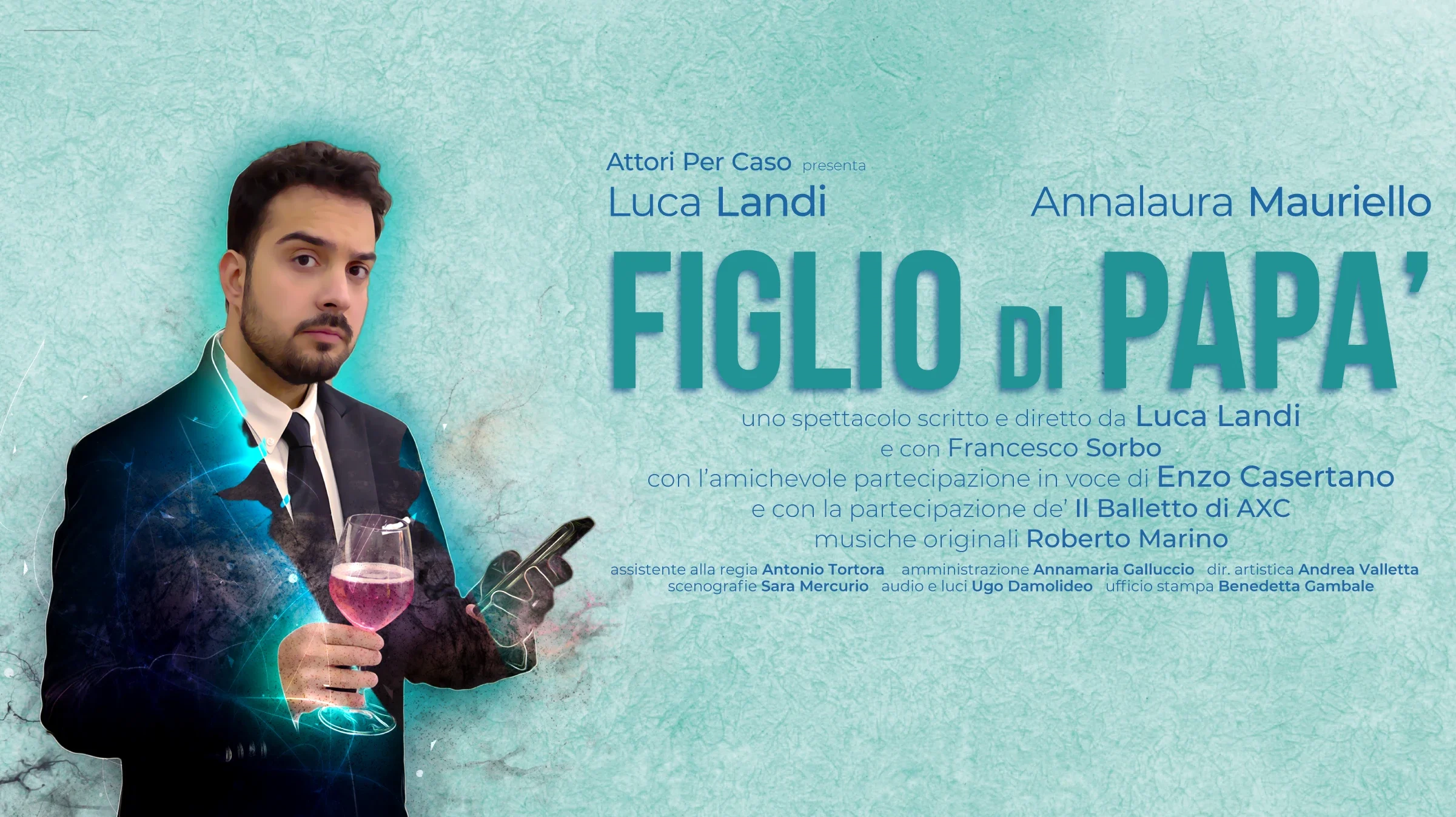 luca landi sala le muse Annalaura Mauriello figlio di papà